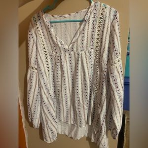Boho Print Blouse